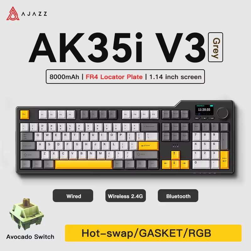 Gaming Keyboard Thocky - Ajazz AK35I V3 MAX Keyboard Gaming