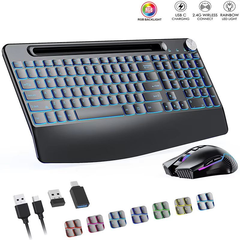 Gaming Keyboard Types - Mouse Keyboard nirkabel 2.4G & tipe-c,