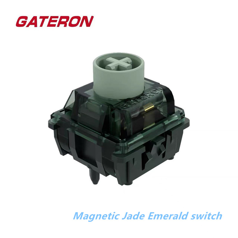 Gaming Keyboard Hall Effect - Saklar GATERON Magnetic Jade Emerald, Taktil,
