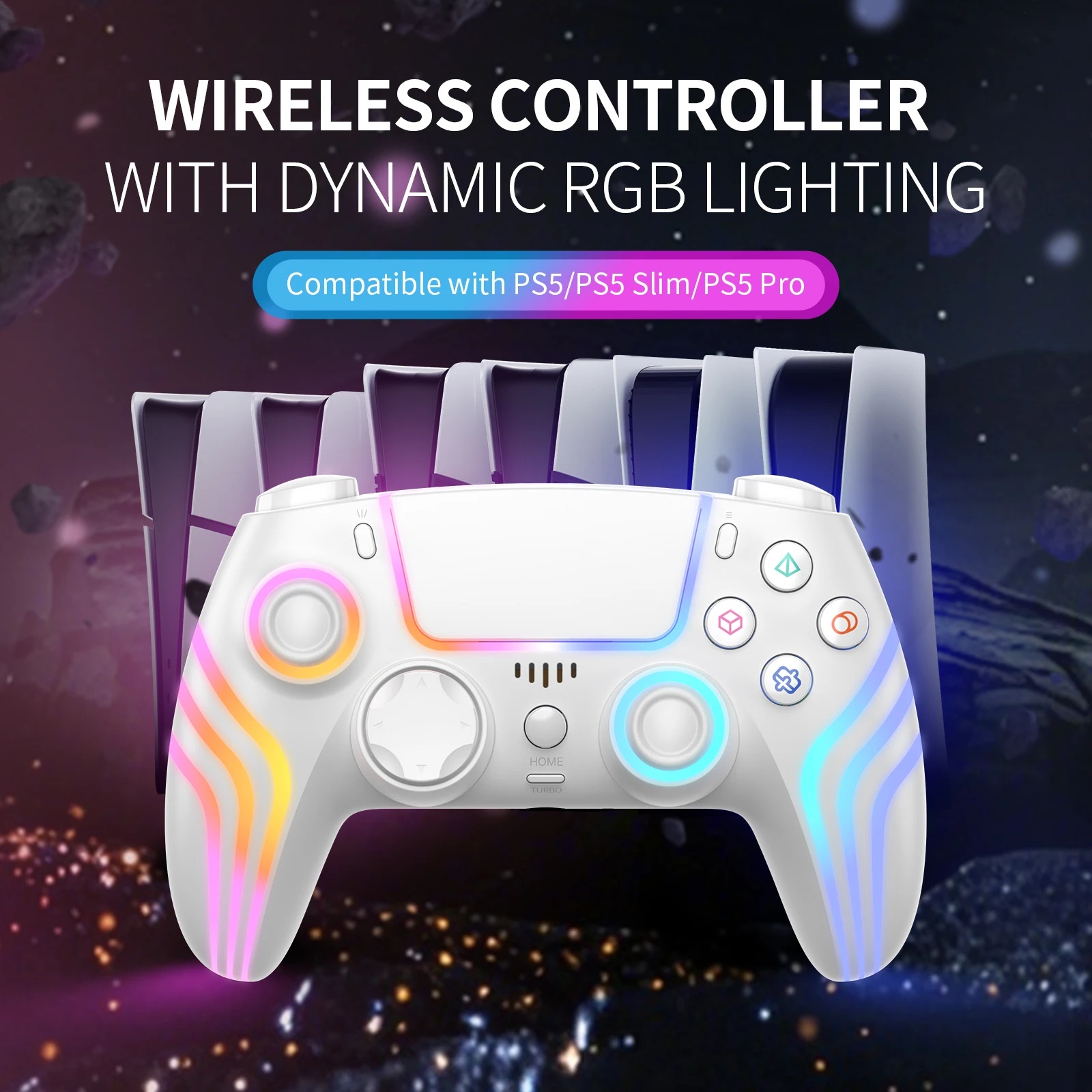 Gaming Keyboard Hall Effect - Pengontrol Game Nirkabel LED RGB untuk