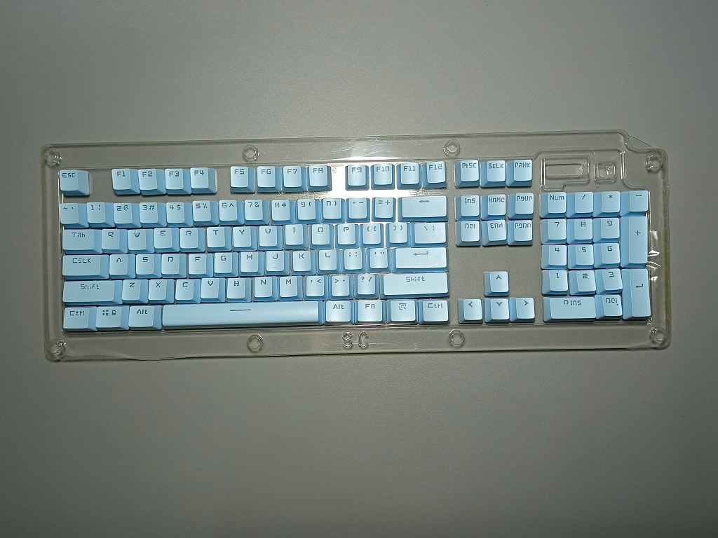 Gaming Keyboard Corsair - Corsair PBT tutup kunci transparan, untuk