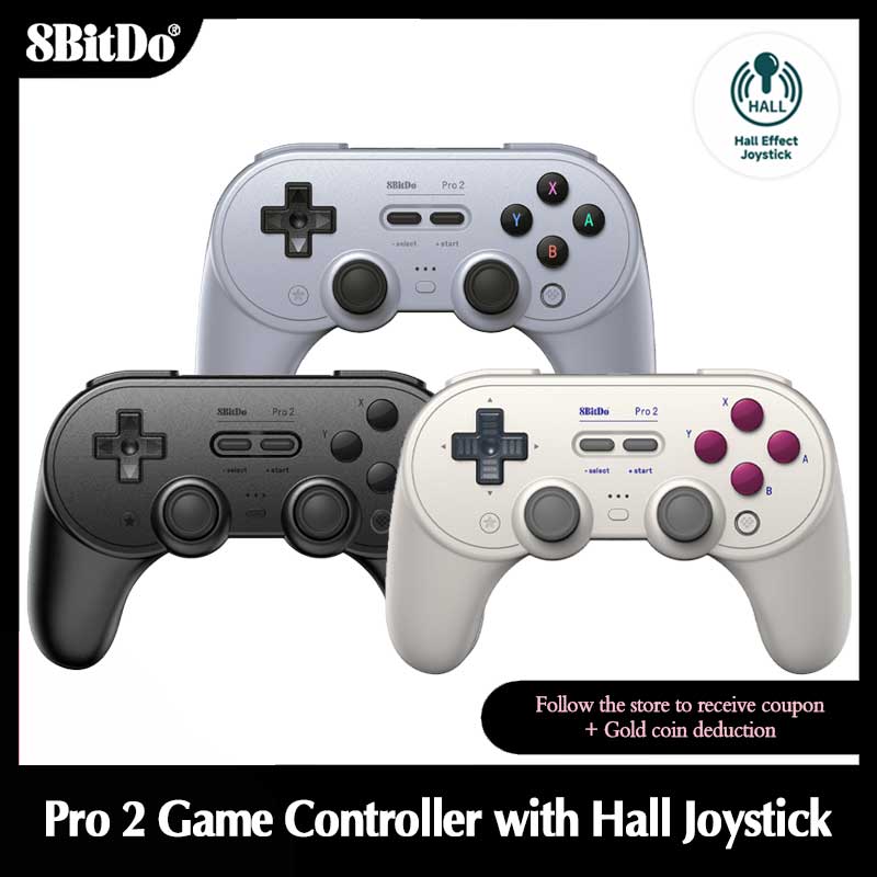 Gaming Keyboard Hall Effect - 8Bitdo Pro2 kontroler Game Bluetooth, Gamepad
