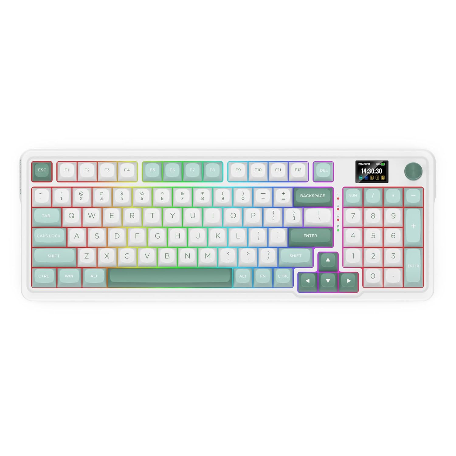 Gaming Keyboard Thocky - Redragon K719 Gasket Nirkabel Gaming 95