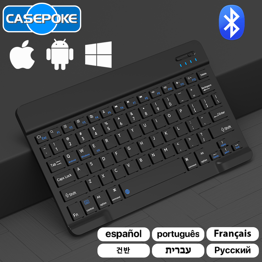 Gaming Keyboard Mouse Wireless - CASEPOKE Keyboard dan Mouse Mini, untuk