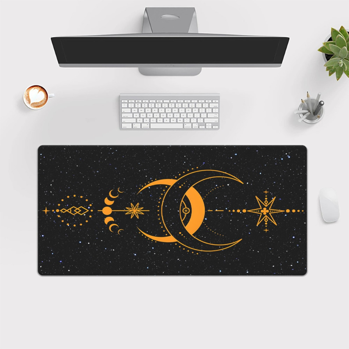 Alas Mouse HD Print Brand Moon - Gaming Keyboard Brand ulasan dan harga