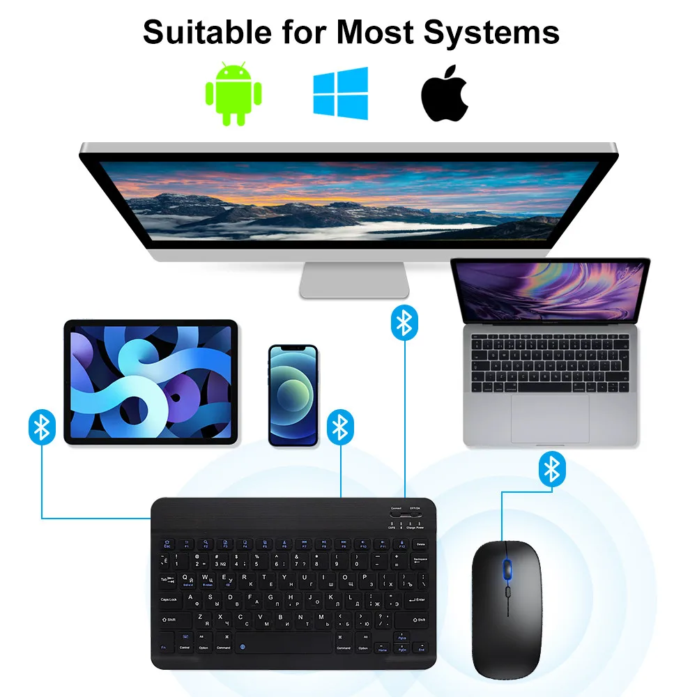 Keyboard Mouse Nirkabel Blueto - Gaming Keyboard Mouse Wireless ulasan dan harga