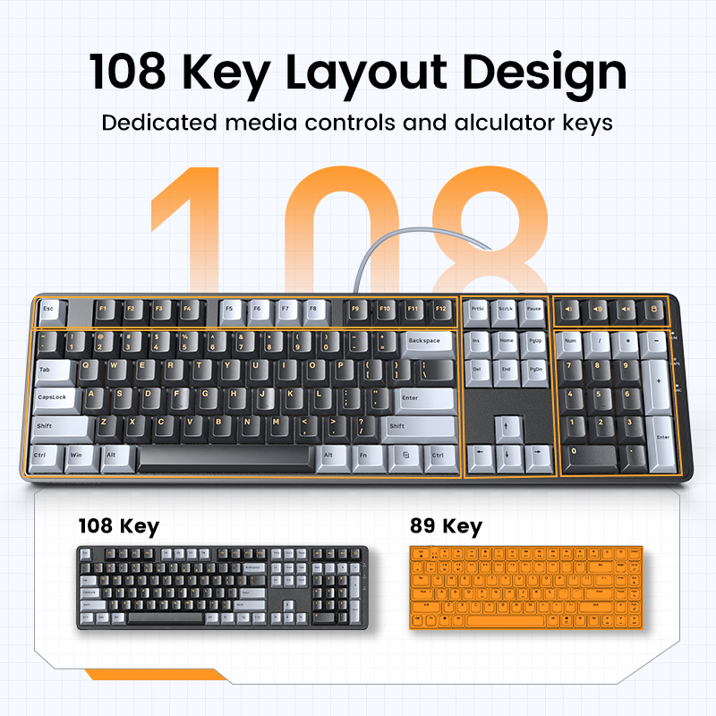 UGREEN Keyboard mekanis 108 PB - Gaming Keyboard Corsair ulasan dan harga