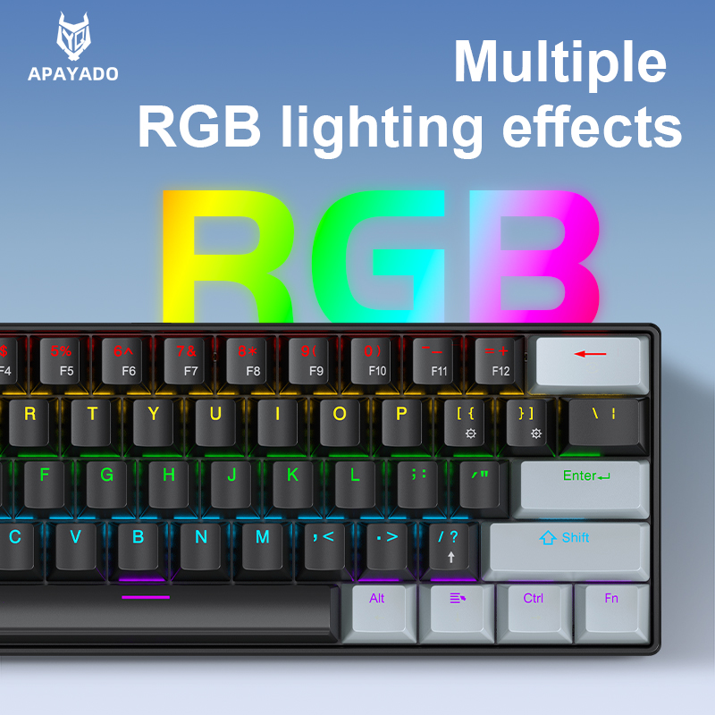 APAYADO K61 Keyboard Mekanis M - Keyboard Gaming Blue Switch ulasan dan harga