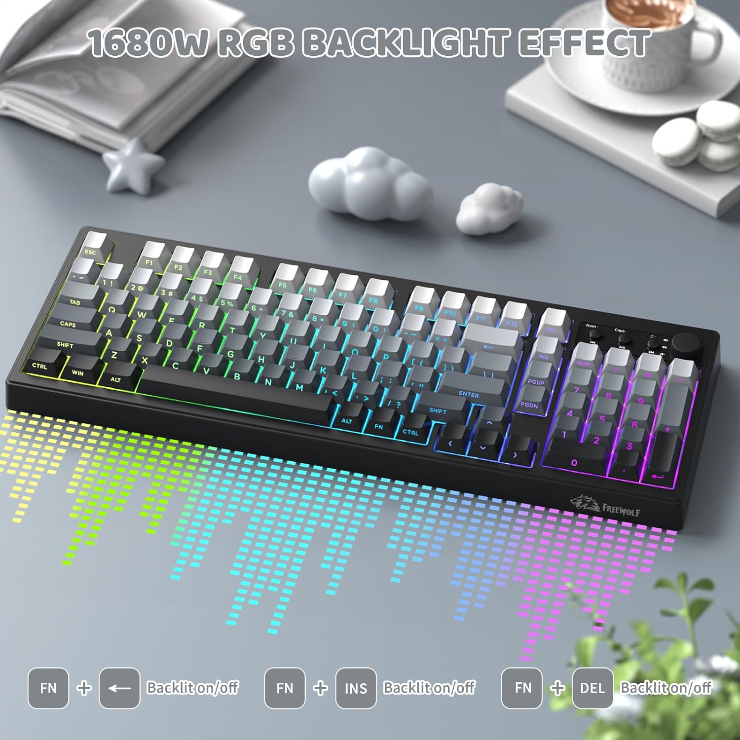 Keyboard Gaming Nirkabel Attac - Gaming Keyboard No Number Pad ulasan dan harga
