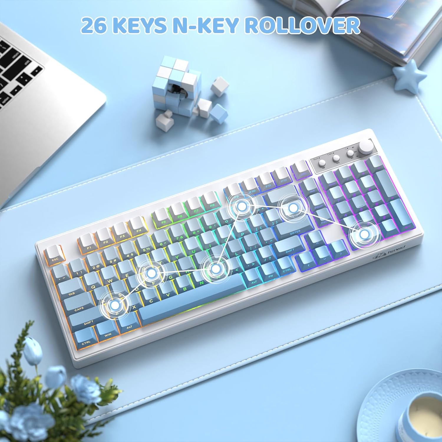 Keyboard Gaming Nirkabel Attac - Gaming Keyboard No Number Pad ulasan dan harga