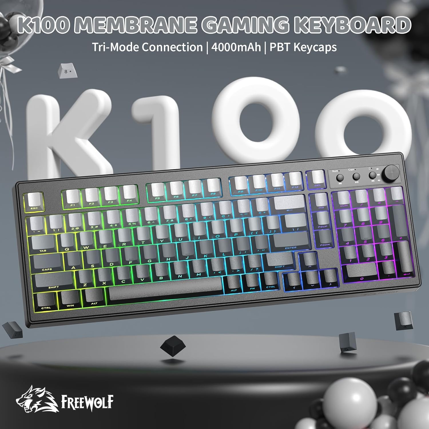 Keyboard Gaming Nirkabel Attac - Gaming Keyboard No Number Pad ulasan dan harga