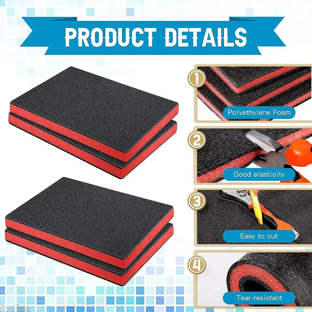 4 Buah Kotak Alat Sisipan Busa - Polyurethane Foam Sheet ulasan dan harga