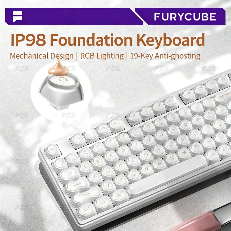 IP98 FURYCUBE Keyboard Membran - Gaming Keyboard Ip98 ulasan dan harga