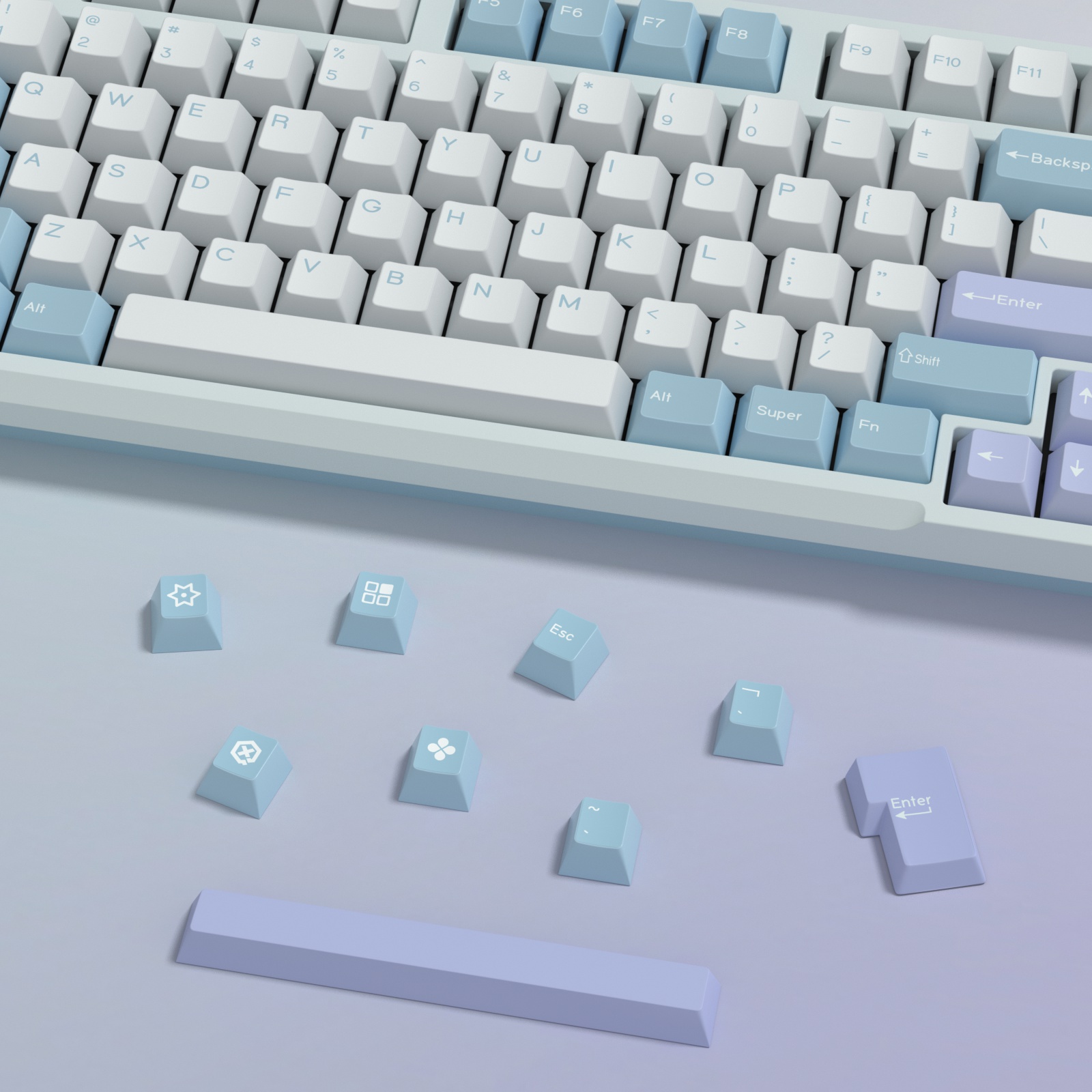 KBDiy GMK ilusi Keycap profil  - Gaming Keyboard No Number Pad ulasan dan harga
