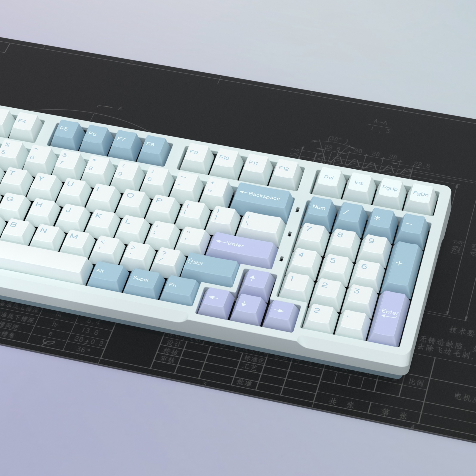 KBDiy GMK ilusi Keycap profil  - Gaming Keyboard No Number Pad ulasan dan harga
