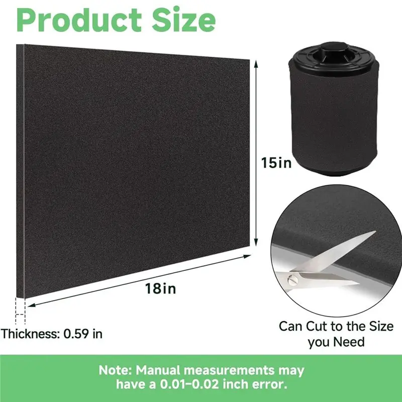 2 Buah Lembaran Busa Filter Ud - Polyurethane Foam Sheet ulasan dan harga